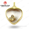 Diamond gold heart pendant Gold Pendant charm pendant